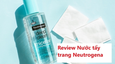 Review nước tẩy trang Neutrogena có cồn không, dùng cho da nào