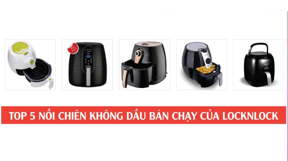 TOP 5 nồi chiên không dầu Lock&Lock bạn nên mua