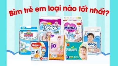 TOP 10 loại tã bỉm cho trẻ sơ sinh dưới 1 tháng tuổi tốt nhất