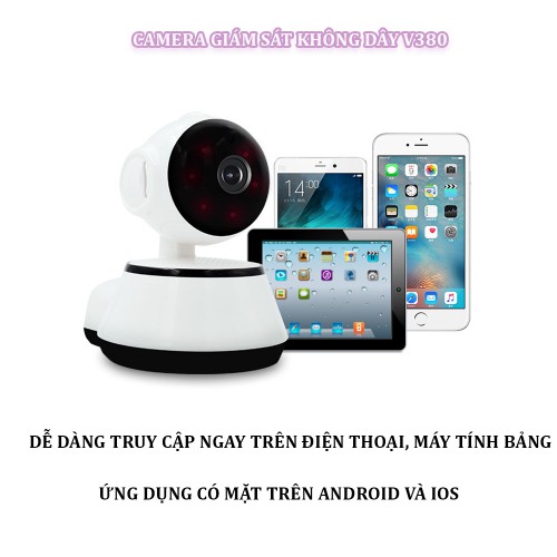 Camera WIFI 2 Ăng-ten Ngầm V380