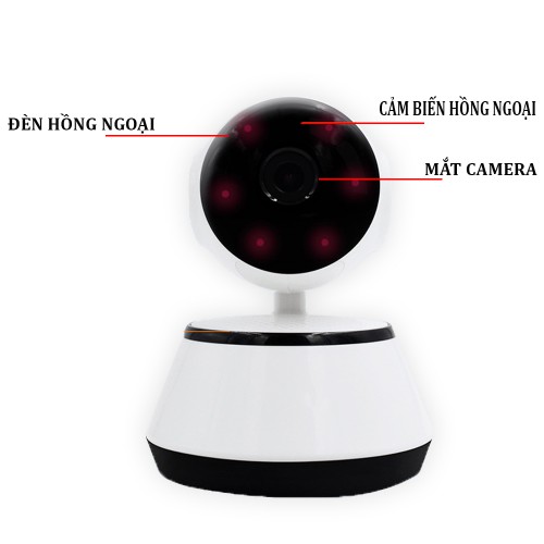 Camera WIFI 2 Ăng-ten Ngầm V380