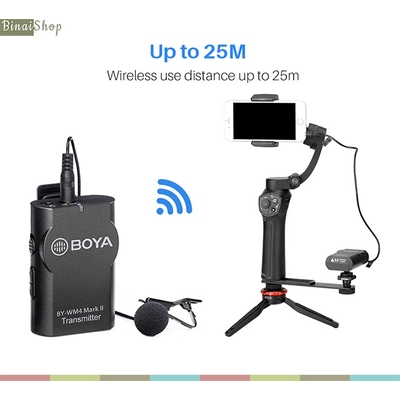 Mic thu âm bluetooth BOYA BY-WM4 Mark II