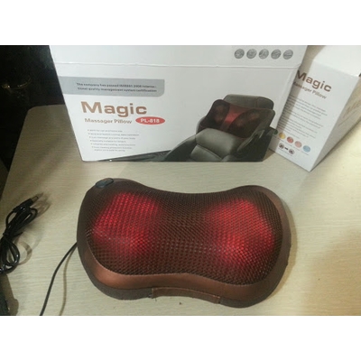 Gối matxa hồng ngoại 8 bi Magic
