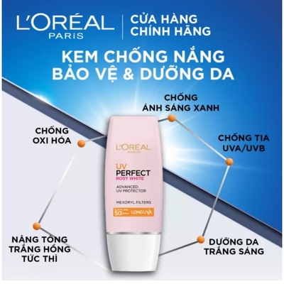 Kem chống nắng L'Oreal Paris UV Perfect SPF50+ PA++++