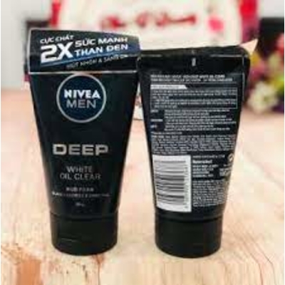 Sữa rửa mặt Nivea Men Deep White Oil Clear