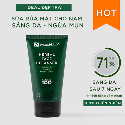 Sữa rửa mặt Menly Herbal Face Cleanser