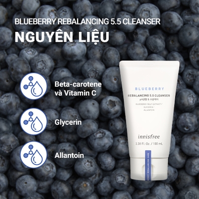 Sữa rửa mặt Innisfree Blueberry Rebalancing