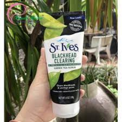 Sữa rửa mặt St.Ives Blackhead Clearing Green Tea Scrub