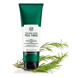 Sữa rửa mặt The Body Shop Tea Tree 3-In-1 Wash Scrub Mask