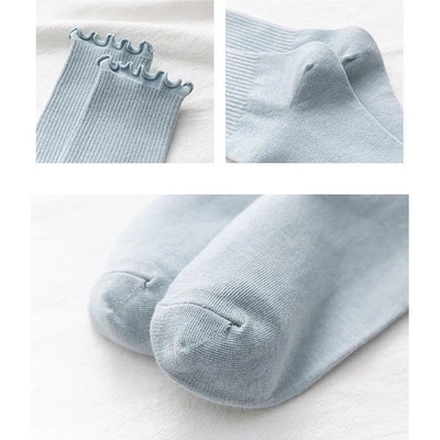 Tất nhún cổ bèo nữ Hàn Quốc phong cách Vintage