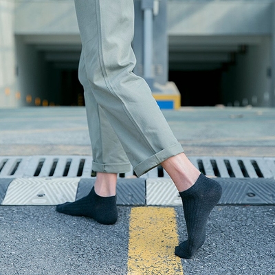 Tất nam cổ ngắn màu đơn giản thoáng mát khử mùi cực tốt