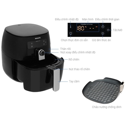 Nồi chiên không dầu Philips HD9643