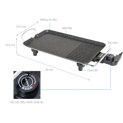 Bếp nướng điện Hatoza Baretti BRD462