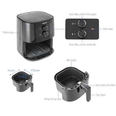 Nồi chiên không dầu Philips HD9200