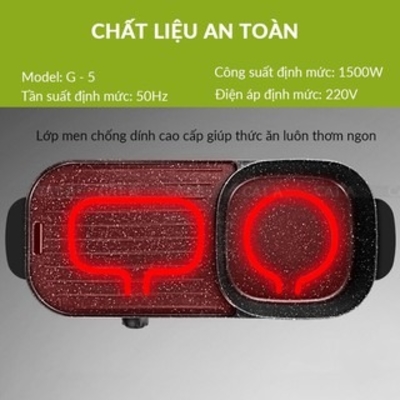 Bếp lẩu nướng đa năng 2 trong 1 Cát Á
