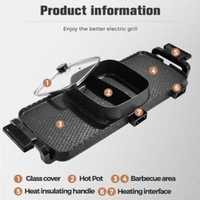 Bếp lẩu nướng đa năng 2 trong 1 DK-KS03-J