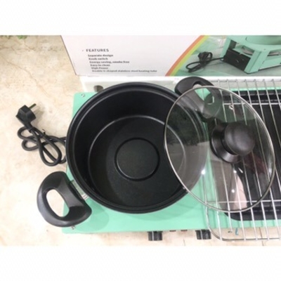 Bếp lẩu nướng 2 trong 1 Nine Shield KB-518/DKS-503