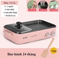 Bếp lẩu nướng đa năng 2 ngăn mini