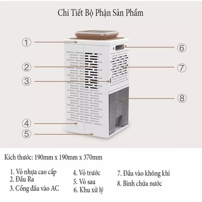 Máy hút ẩm và lọc không khí AUX