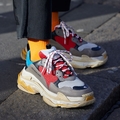 Giày Balenciaga Triple S Grey Red Blue