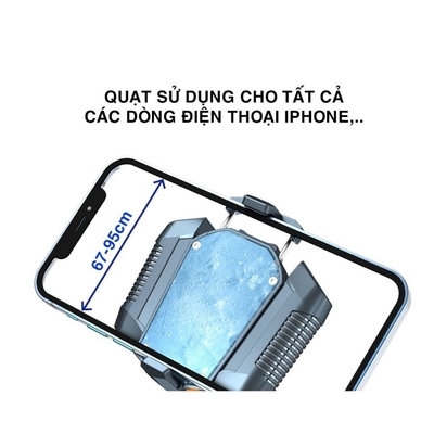 Quạt tản nhiệt điện thoại sò lạnh X3A Pro