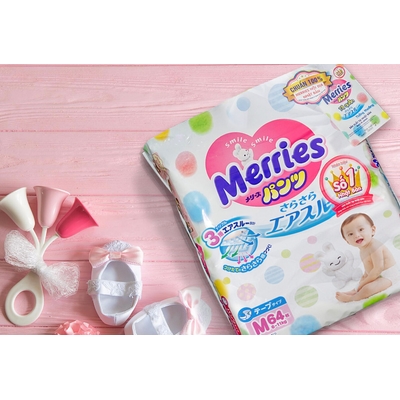 Bỉm Merries Nhật Bản