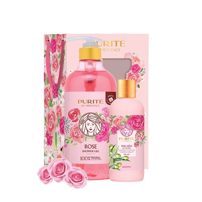 Sữa tắm Purité de Provence hoa hồng