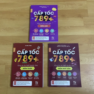 Mua Combo Cấp tốc 789+ môn Toán, Lý, Hóa