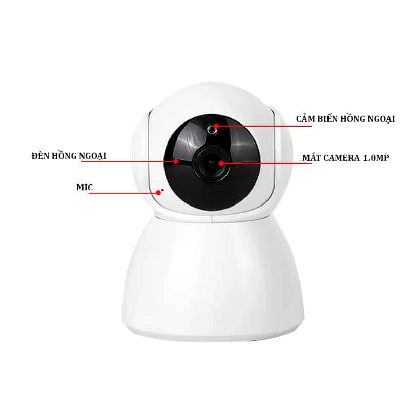 Camera WIFI 2 Ăng-ten Ngầm V380