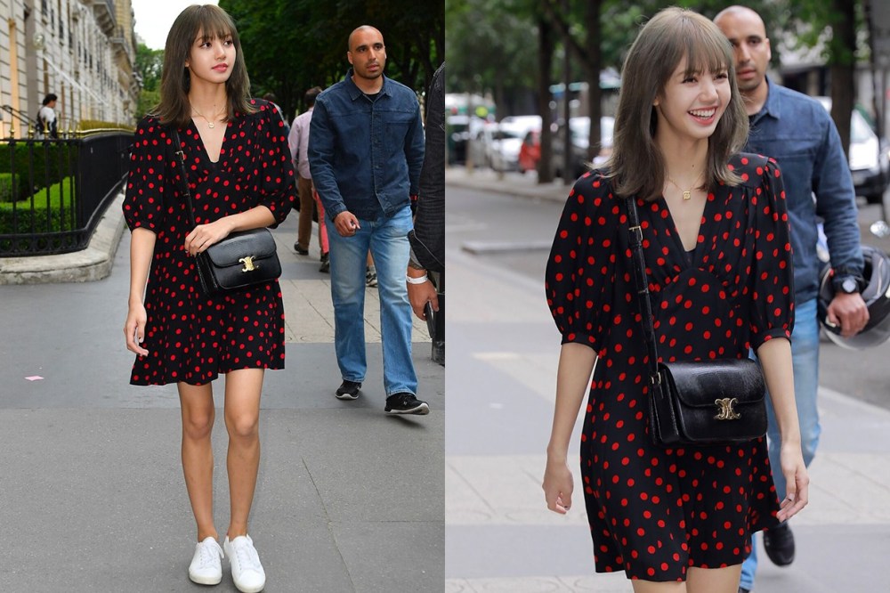 thời trang nữ với họa tiết chấm bi