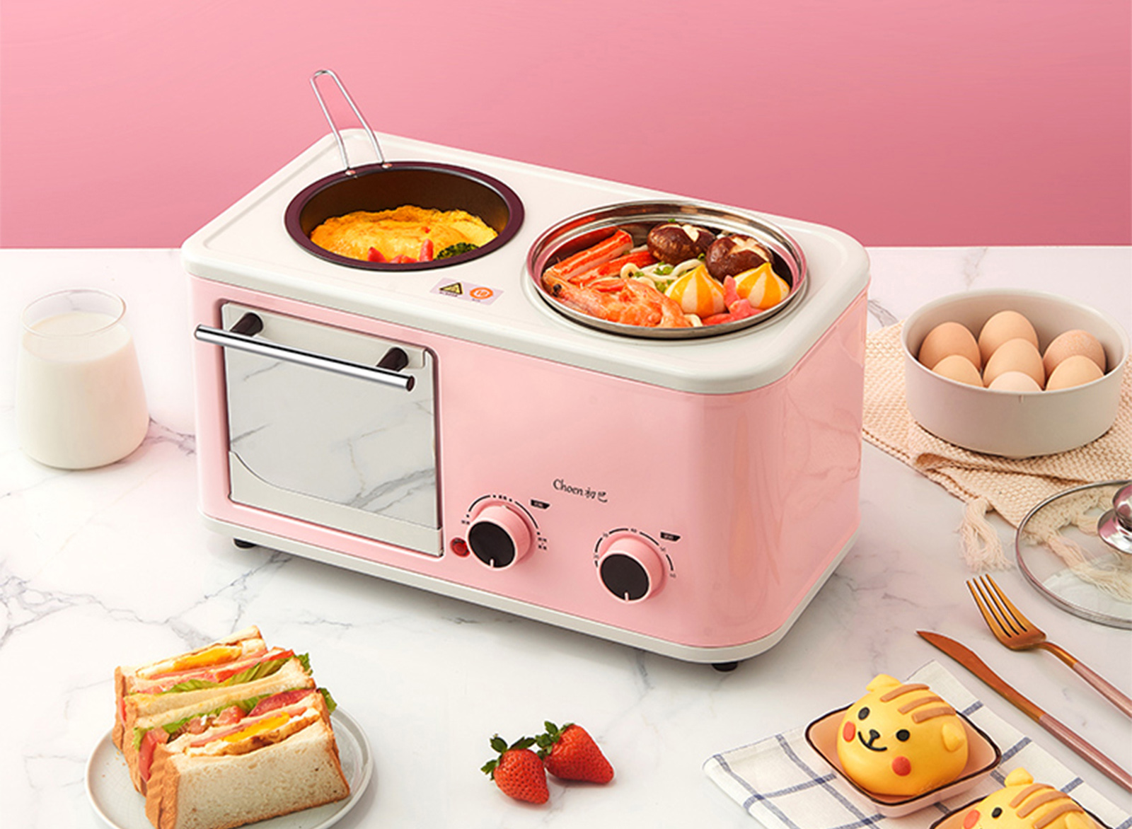 Lò nướng mini tiện lợi trong nhà bếp