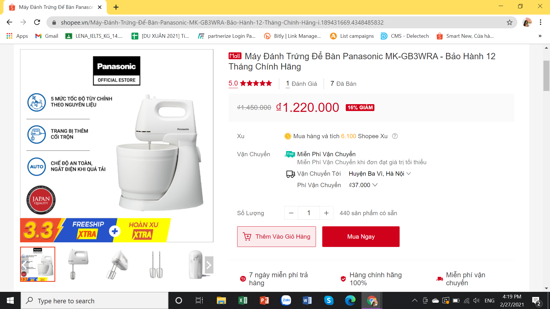 máy đánh trứng cầm tay panasonic