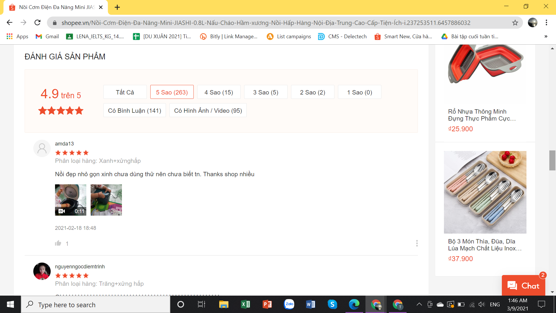 feedback nồi cơm điện jiashi tốt