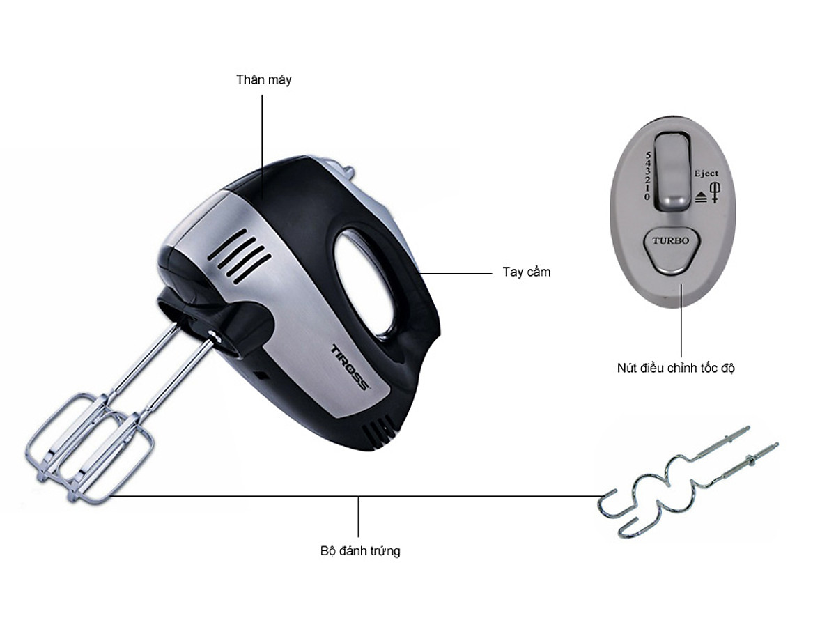 Máy đánh trứng Tiross TS5400