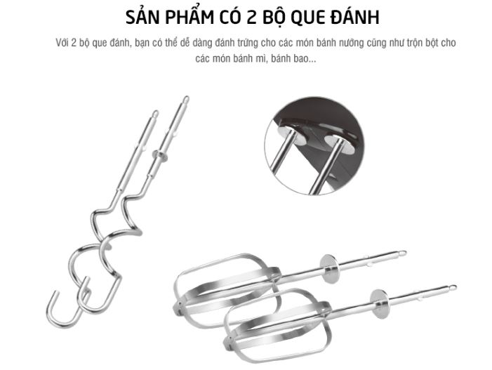 Máy Đánh Trứng Lock&Lock Hand Mixer