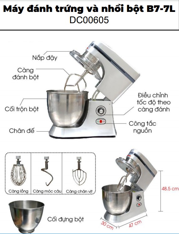Máy đánh trứng Mixer B7