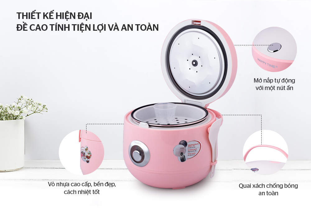 Nồi cơm điện SUNHOUSE HappyTime HTD8521P
