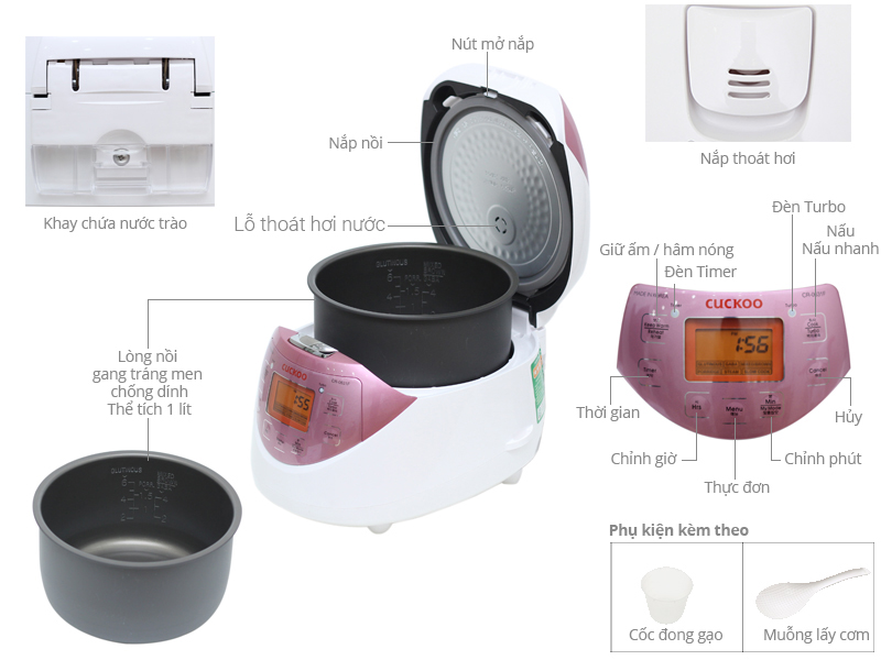Nồi cơm điện Cuckoo CR-0631F