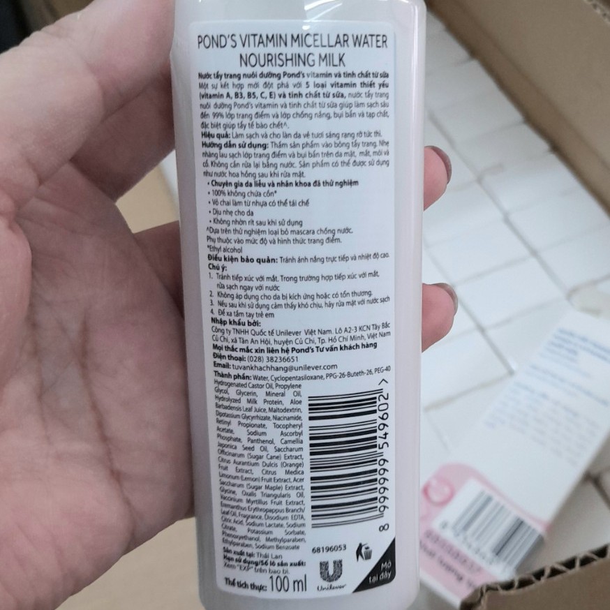 review thành phần nước tẩy trang pond's vitamin