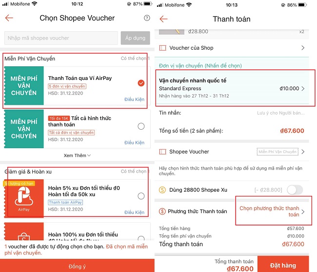 cách mua hàng 1k trên shopee không mất ship