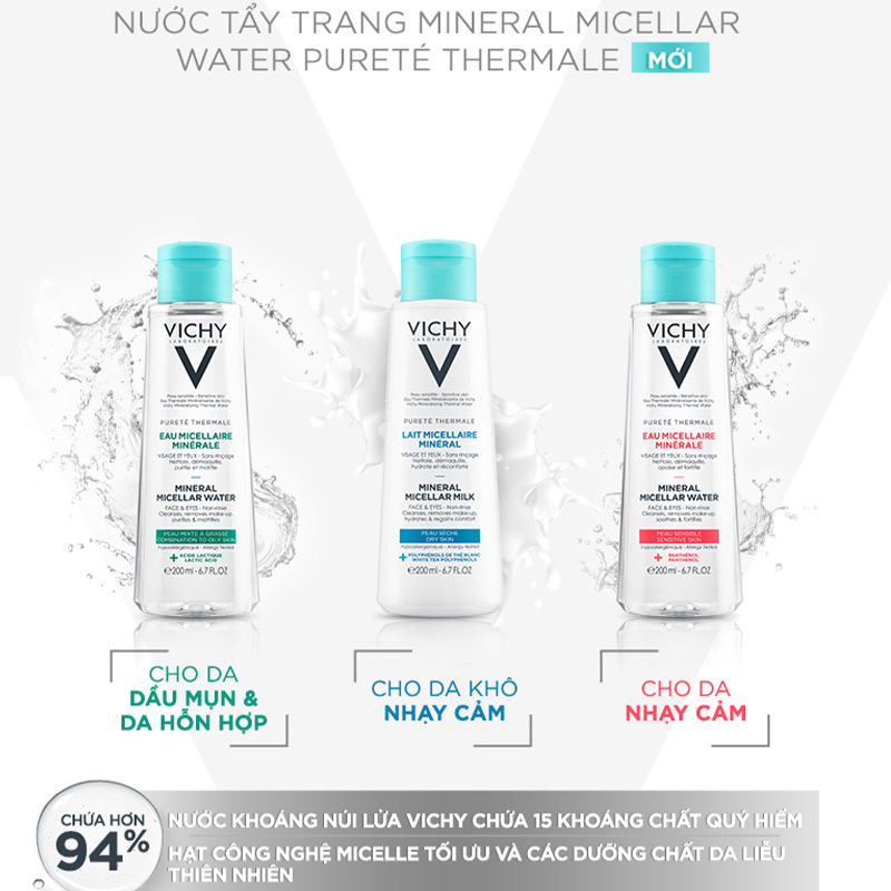Nước tẩy trang Vichy review