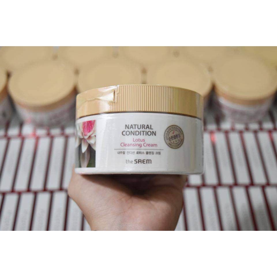 Kem Tẩy Trang The Saem Natural Condition Lotus