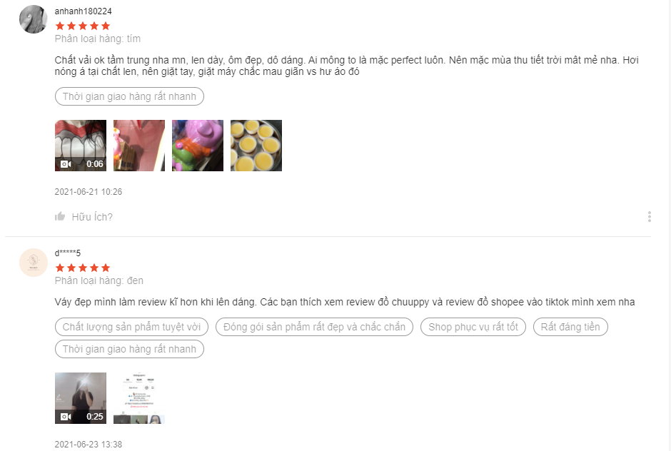 shop bán đồ big size trên Shopee