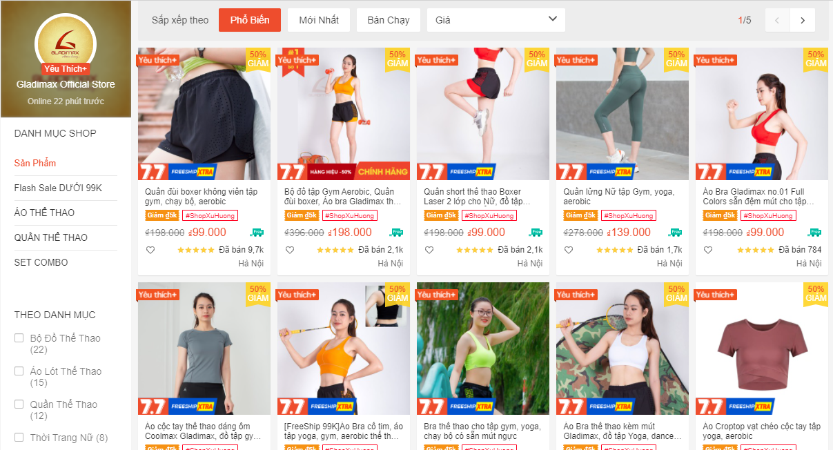 mua quần áo tập gym