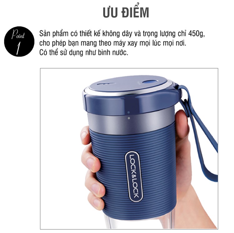 Review máy xay sinh tố cầm tay Lock&Lock