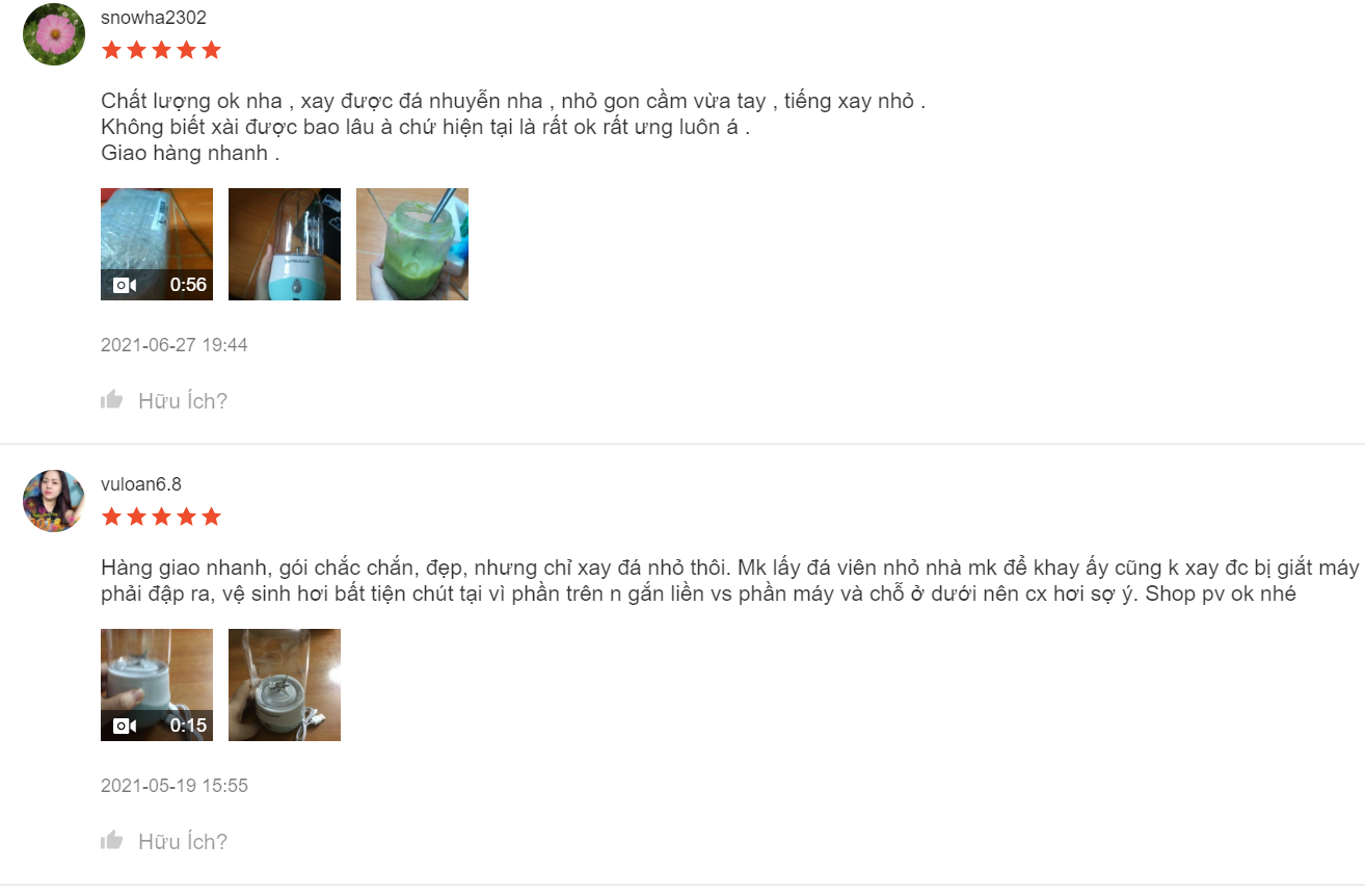 review máy xay sinh tố honguo