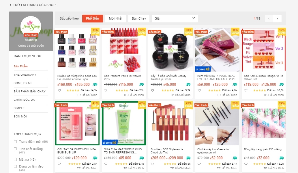 shop mỹ phẩm xách tay uy tín