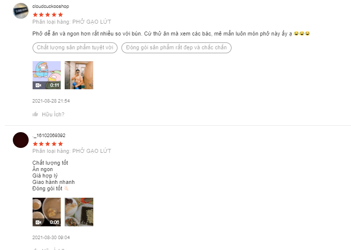 Shop bán đồ ăn giảm cân shopee