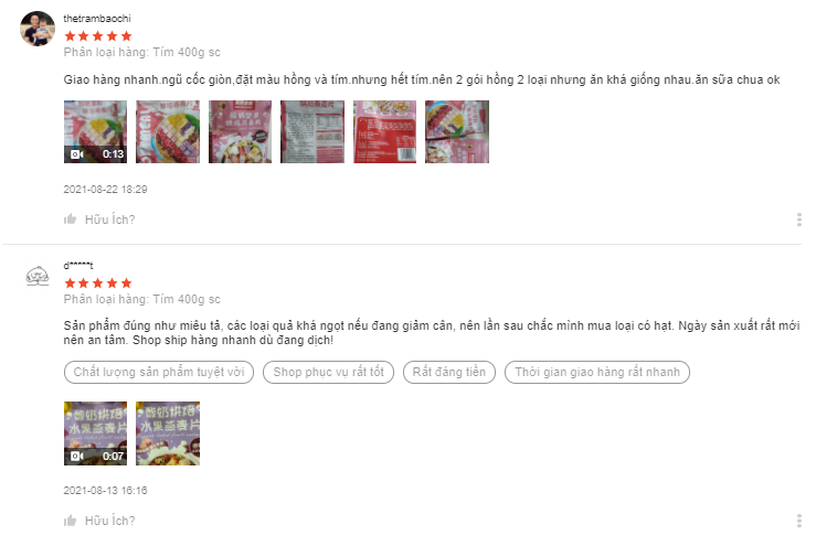 Shop bán đồ ăn vặt healthy