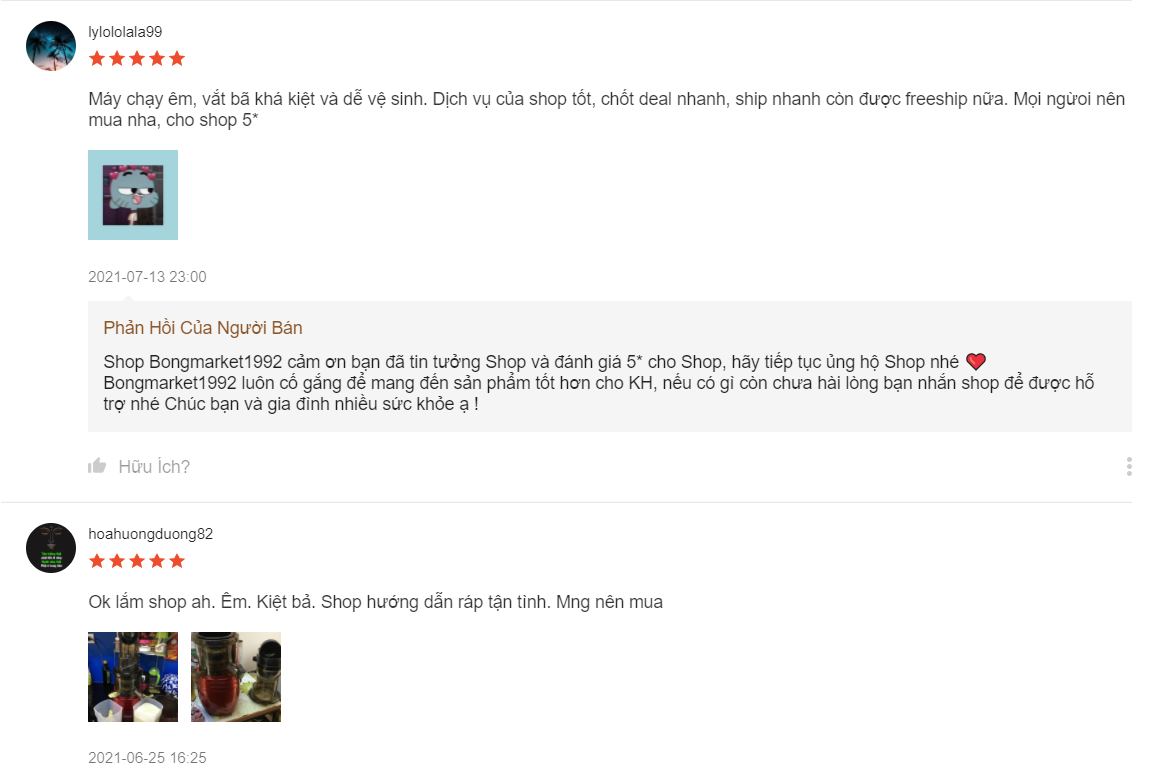 review máy ép chậm miui